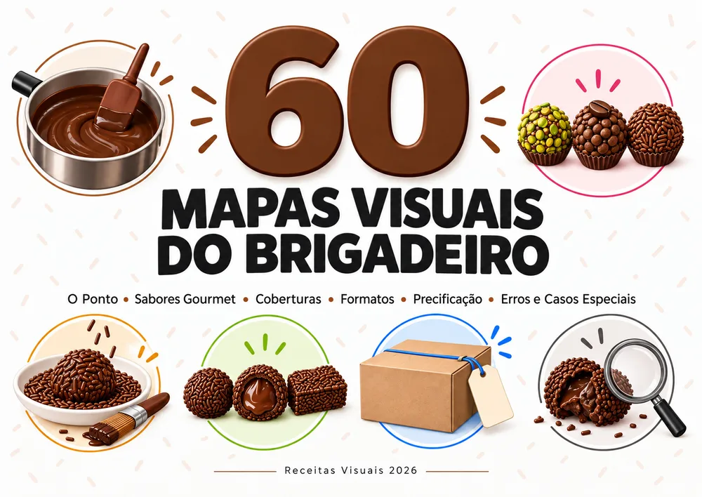 Capa do material 60 Mapas Visuais do Brigadeiro