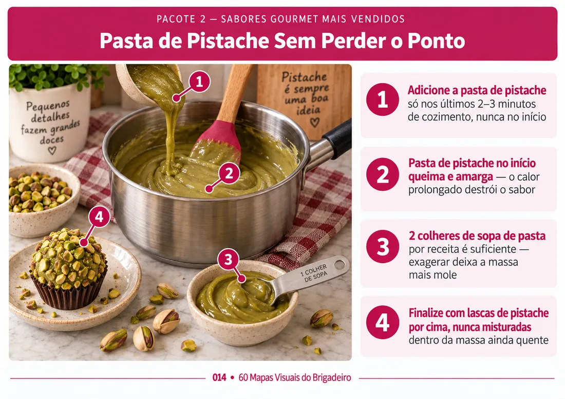 Mapa 014: Pasta de Pistache Sem Perder o Ponto