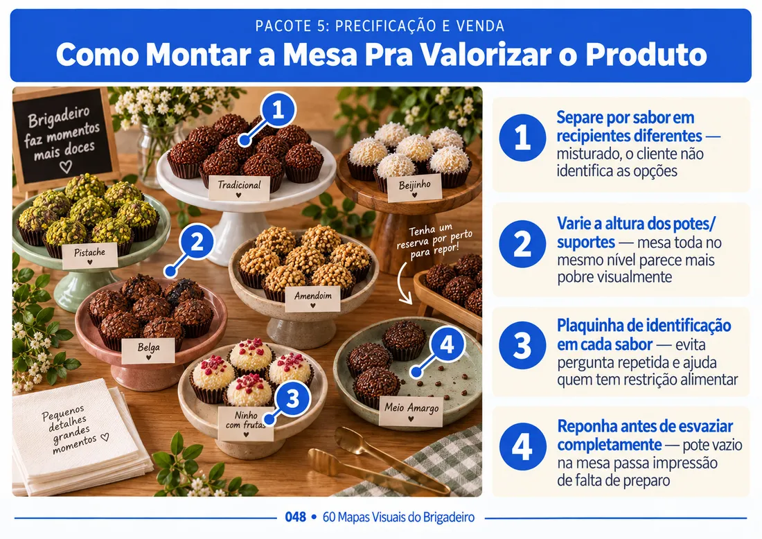Mapa 048: Como Montar a Mesa Pra Valorizar o Produto